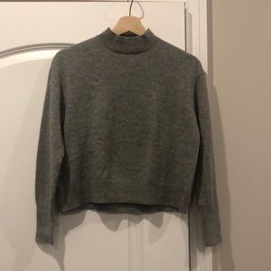 Everlane mock neck crop cashmere